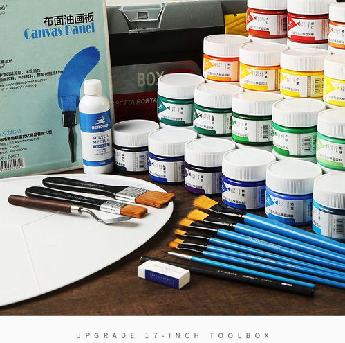 丙烯顏料12色24色防水美術(shù)用品白色不掉色兒童石頭畫彩繪染料套裝